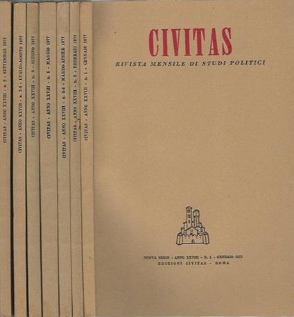 Civitas. Rivista mensile di studi politici - copertina