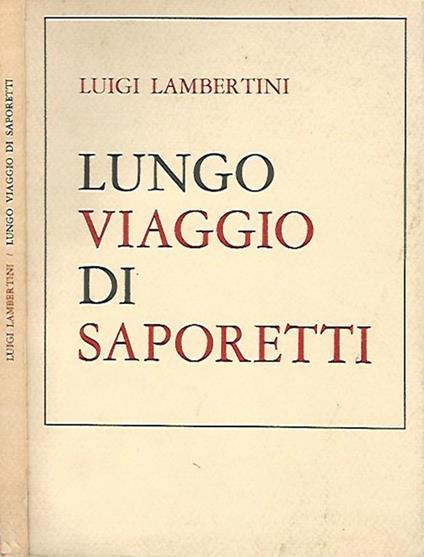 Lungo viaggio di Saporetti - Luigi Lambertini - copertina