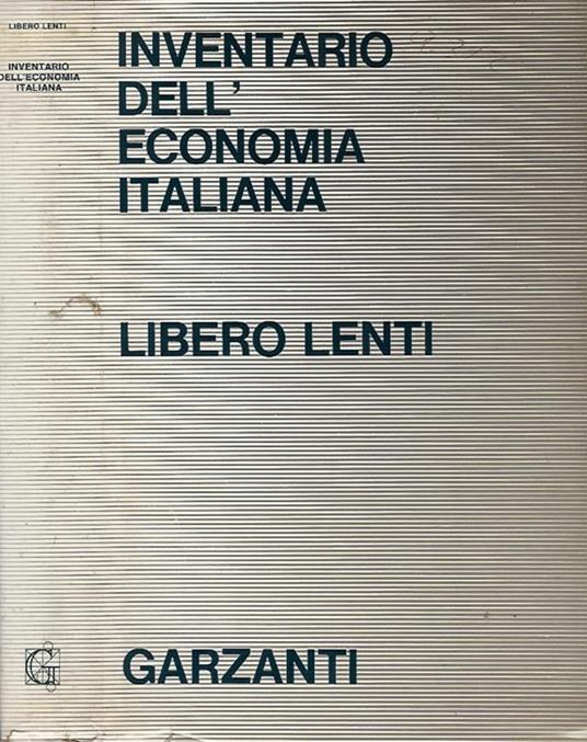 Inventario dell'economia italiana - Libero Lenti - copertina