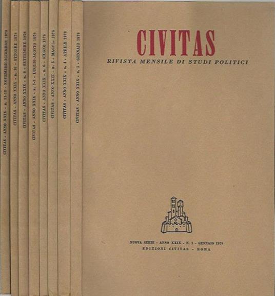 Civitas. Rivista mensile di studi politici - copertina