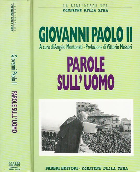 Parole sull'uomo - Giovanni Paolo II - copertina