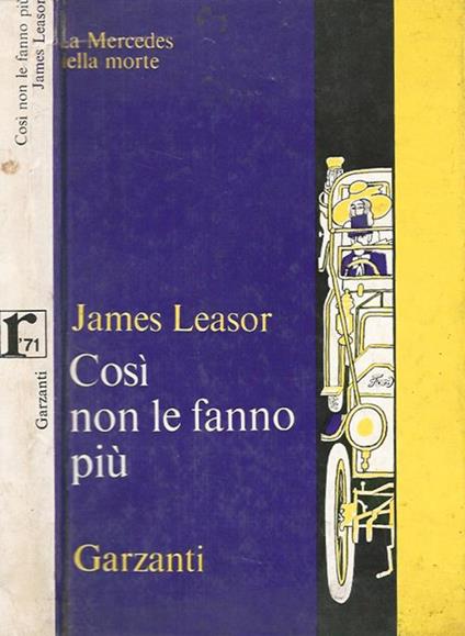 Così non le fanno più - James Leasor - copertina