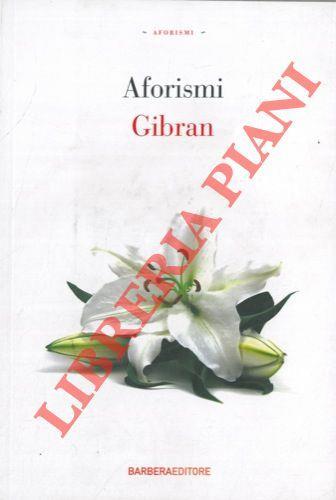 Aforismi - Kahlil Gibran - copertina