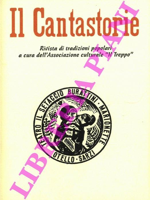 Il Cantastorie. Rivista di tradizioni popolari. 2001 - copertina