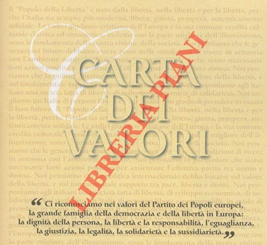 Carta dei valori - copertina