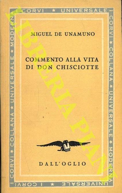 Commento alla vita di Don Chisciotte - Miguel de Unamuno - copertina