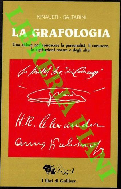 La grafologia - Helene Kinauer Saltarini - copertina