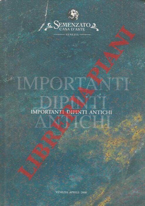 Importanti dipinti antichi - copertina