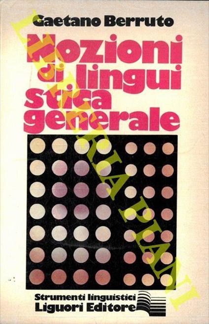 Nozioni di linguistica generale - Gaetano Berruto - copertina