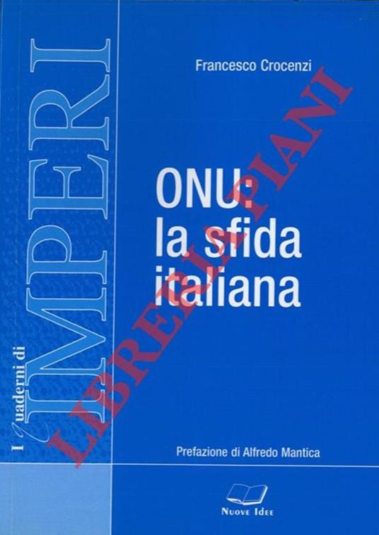 ONU: la sfida italiana - Francesco Crocenzi - copertina