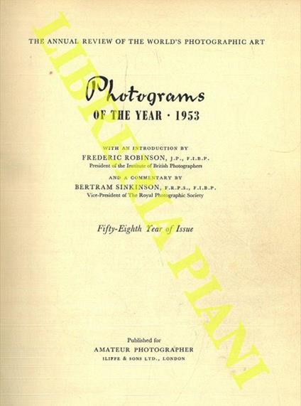 Photograms of the year. 1953 - copertina