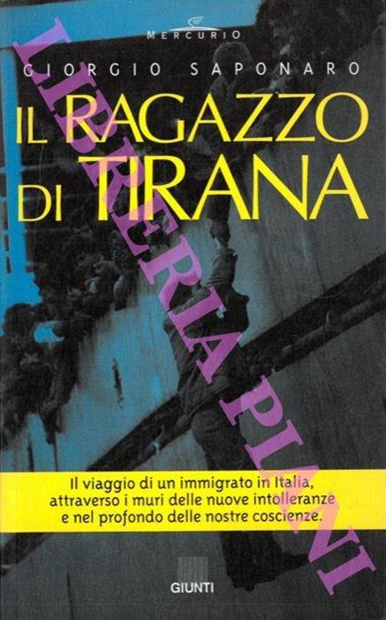 Il ragazzo di Tirana - Giorgio Saponaro - copertina