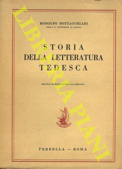 Storia della letteratura tedesca - Rodolfo Bottacchiari - copertina