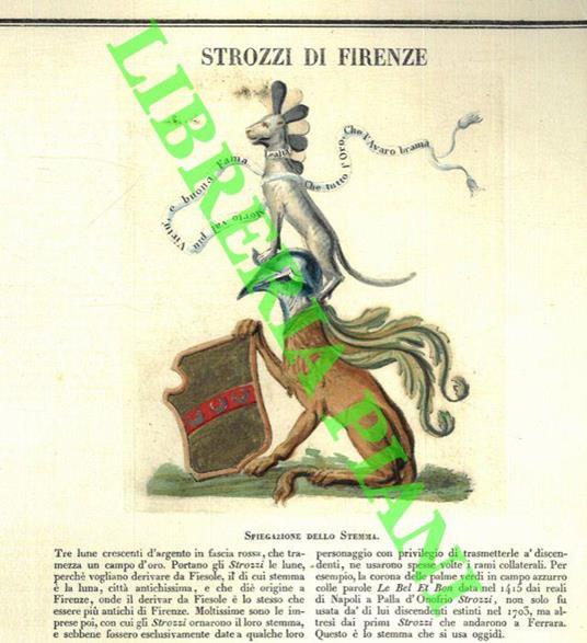 Strozzi di Firenze. Parte I - Pompeo Litta - copertina