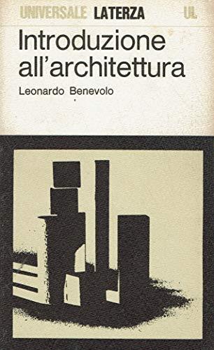 Introduzione all'architettura - Leonardo Benevolo - copertina