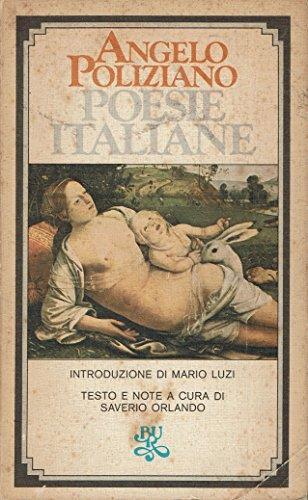 Poesie Italiane - Angelo Poliziano - copertina