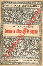 Orazione in difesa del Re Deiotaro nuovamente tradotta da Giovanni Buscema