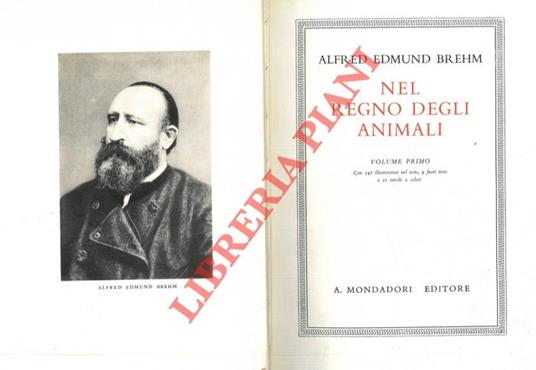 Nel regno degli animali - Alfred E. Brehm - copertina