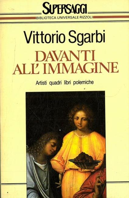 Davanti all'immagine - Vittorio Sgarbi - copertina