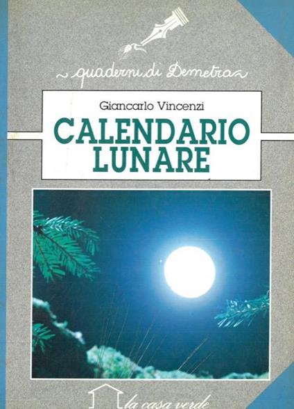Calendario lunare - Giancarlo Vincenzi - copertina