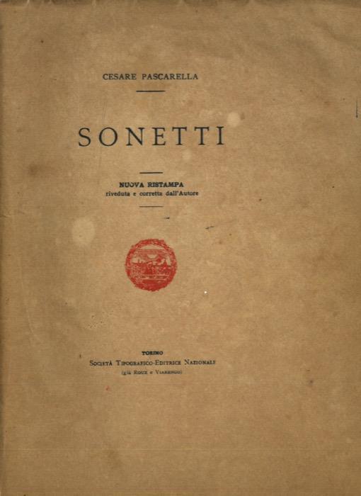 Sonetti. Nuova ristampa - Cesare Pascarella - copertina