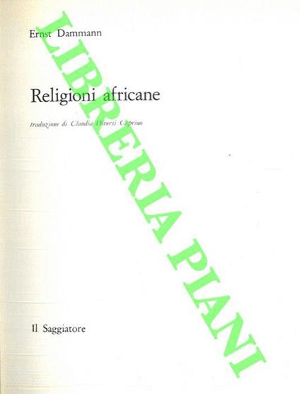 Religioni africane - Ernst Dammann - copertina