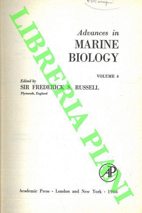 Advances in Marine Biology. Volume 4 - Frederick S. Russell - copertina