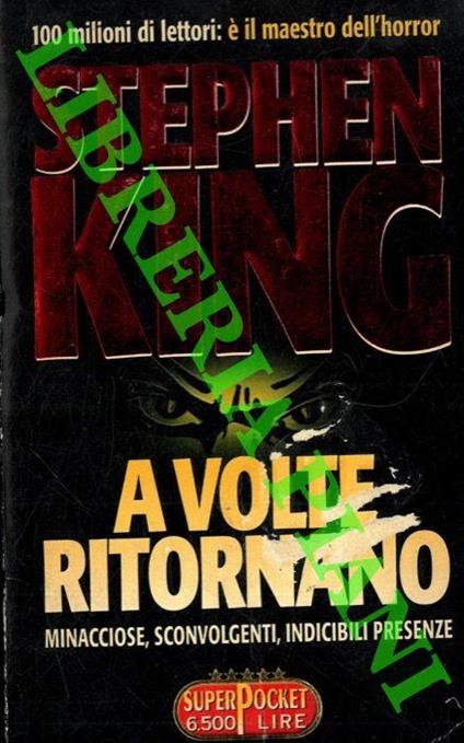 A A volte ritornano - Stephen King - copertina