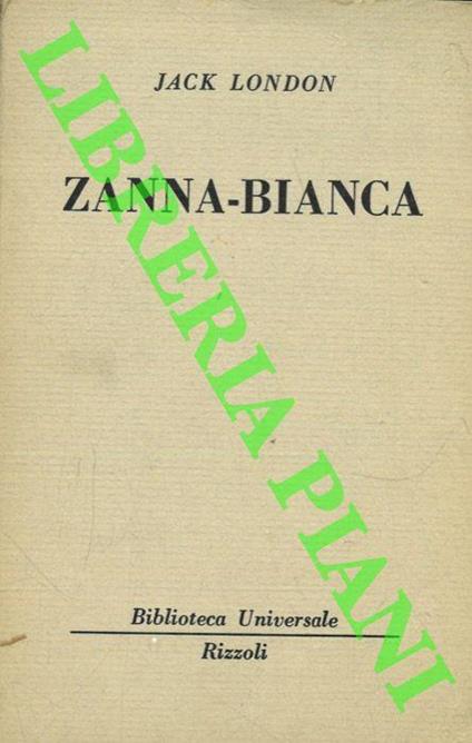 Zanna bianca - Jack London - copertina