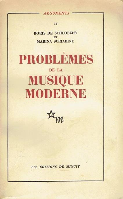 Problèmes de la musique moderne - copertina