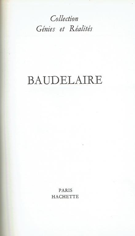 Baudelaire - copertina