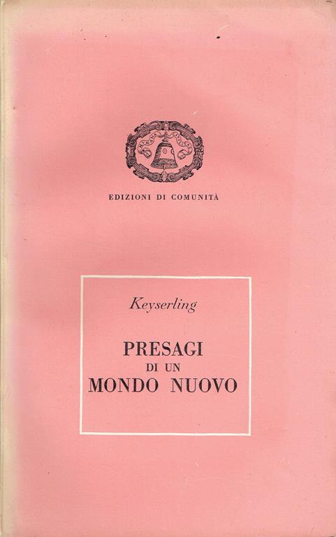 Presagi di un mondo nuovo - copertina