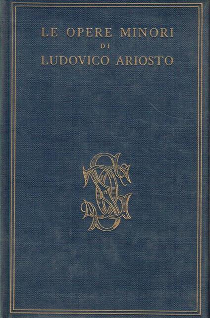 Le opere minori di Ludovico Ariosto - copertina