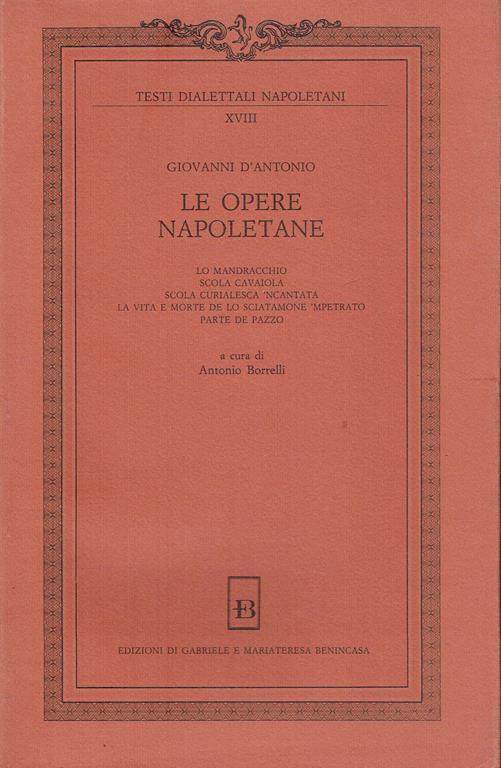 Le opere napoletane - Giambattista Basile - copertina
