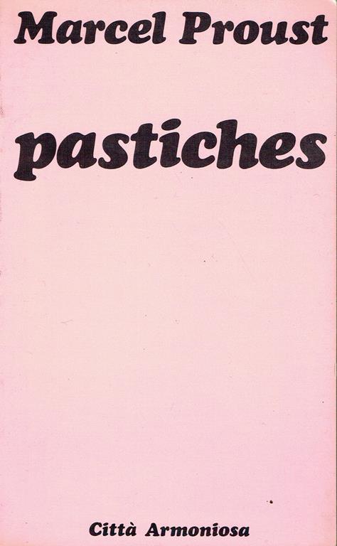 Pastiches - Marcel Proust - copertina