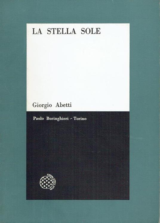 La stella Sole - Giorgio Abetti - copertina