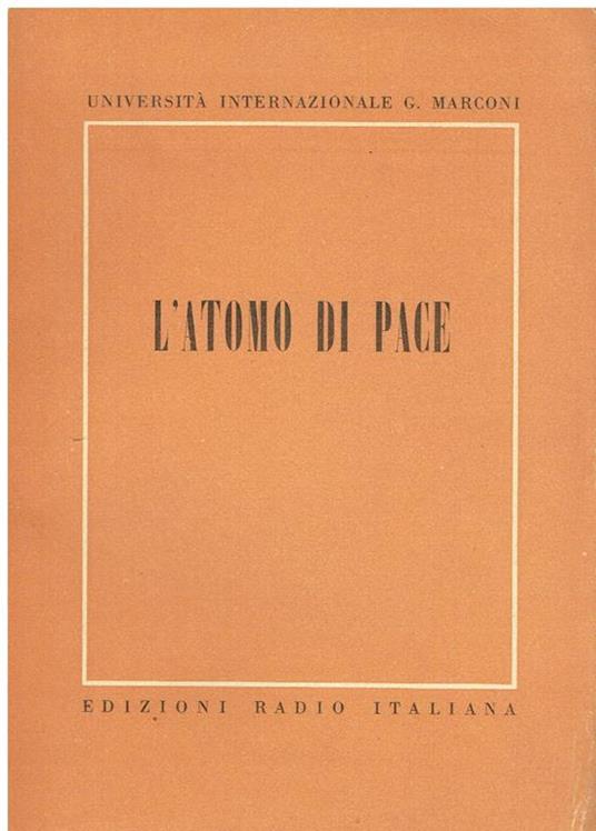 L' atomo di pace - copertina