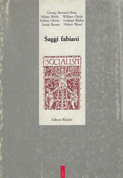 Saggi fabiani - George Bernard Shaw - copertina