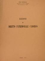 Lezioni Di Diritto Patrimoniale Canonico