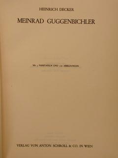 Meinrad Guggenbichler - H. Decker - copertina