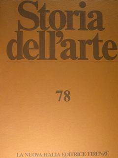 Storia dell'arte. 78. 1993. - copertina