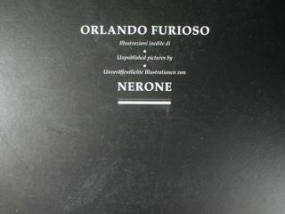 Orlando Furioso. Illustrazioni inedite di Nerone. Saggio storico estetico di Marzio dell'Acqua.. Antologia iconografica dell'autore. Ediz. Italiano - inglese - tedesco - copertina