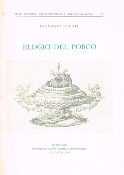 Elogio del porco - Giovanni Gelati - copertina