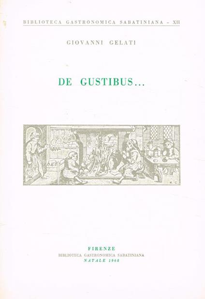 De Gustibus… - Giovanni Gelati - copertina