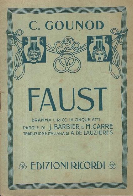 Faust - Charles Gounod - copertina