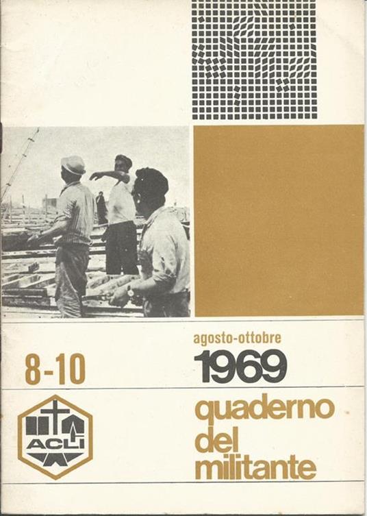 Quaderno del militante, agosto-ottobre 1969 - copertina