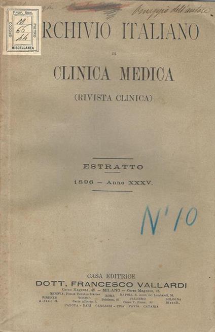 Contributo allo studio dei vantaggi che la laparotomia arreca nella peritonite tubercolare cronica fibrosa - Enrico Burci - copertina