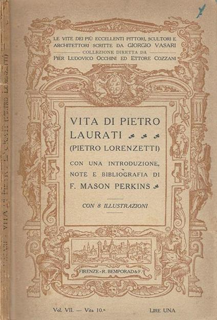 Vita di Pietro Laurati. (Pietro Lorenzetti) - Giorgio Vasari - copertina