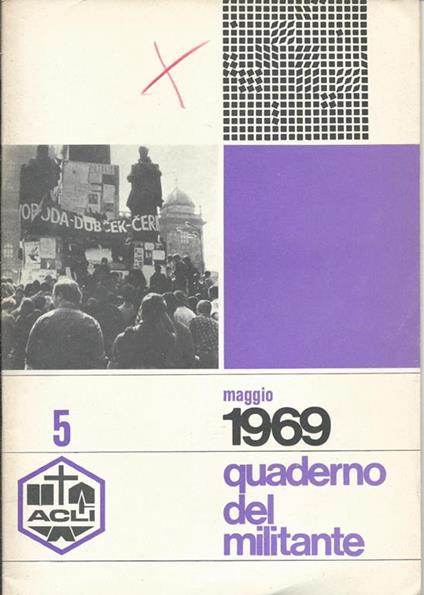 Quaderno del militante, maggio 1969 - copertina