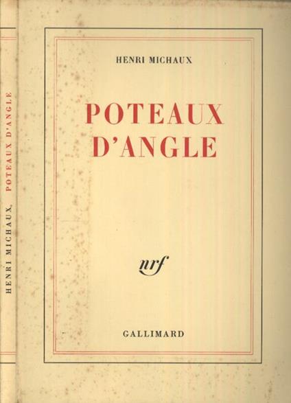 Poteaux D'Angle - Henri Michaux - copertina